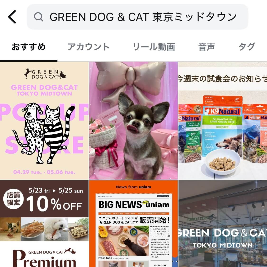 GREEN DOG & CAT 東京ミッドタウン(港区)