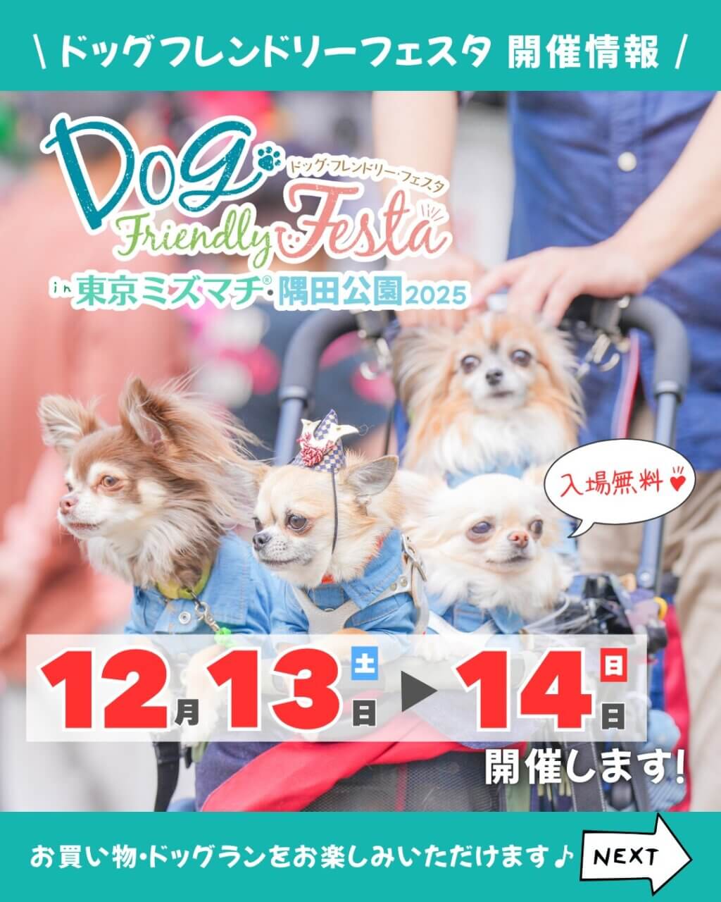 ドッグフレンドリーフェスタ in 東京ミズマチ®・隅田公園 2025