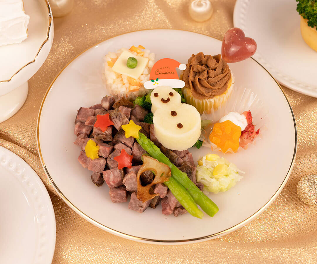 Idea dog chef|クリスマスディナープレート