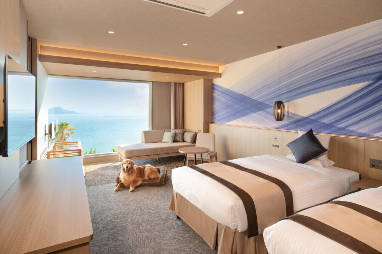 オーシャンビューの客室