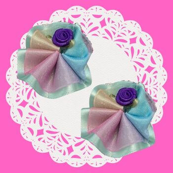 シュシュ型リボン