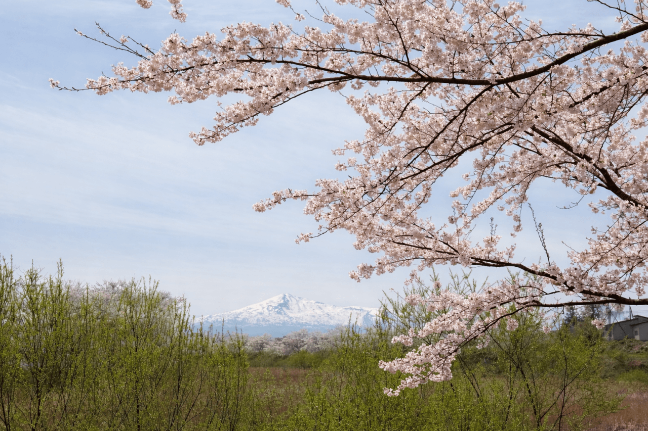 【秋田県・犬同伴OK】芋川桜づつみ｜桜とわんちゃんが楽しめる美しい散策スポット